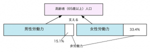 図2 高齢者を支える労働力