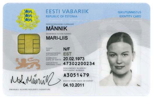 エストニアのeIDカード
